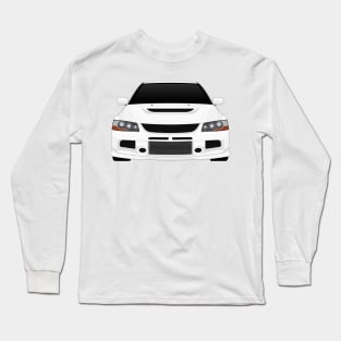 Evo IX White Long Sleeve T-Shirt